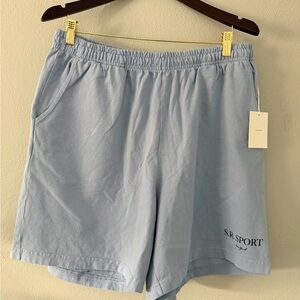 Sporty & Rich Light Blue Casual Shorts